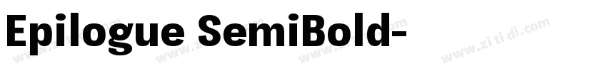 Epilogue SemiBold字体转换